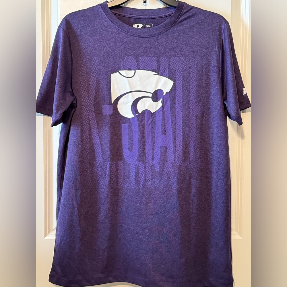 Kansas State University Wildcats Men’s Med (38-40) polyester t-shirt. NWOT